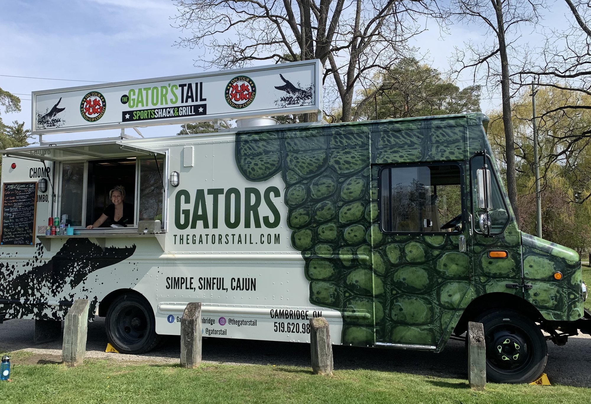 The Gator's Tail food truck serving in Cambridge
